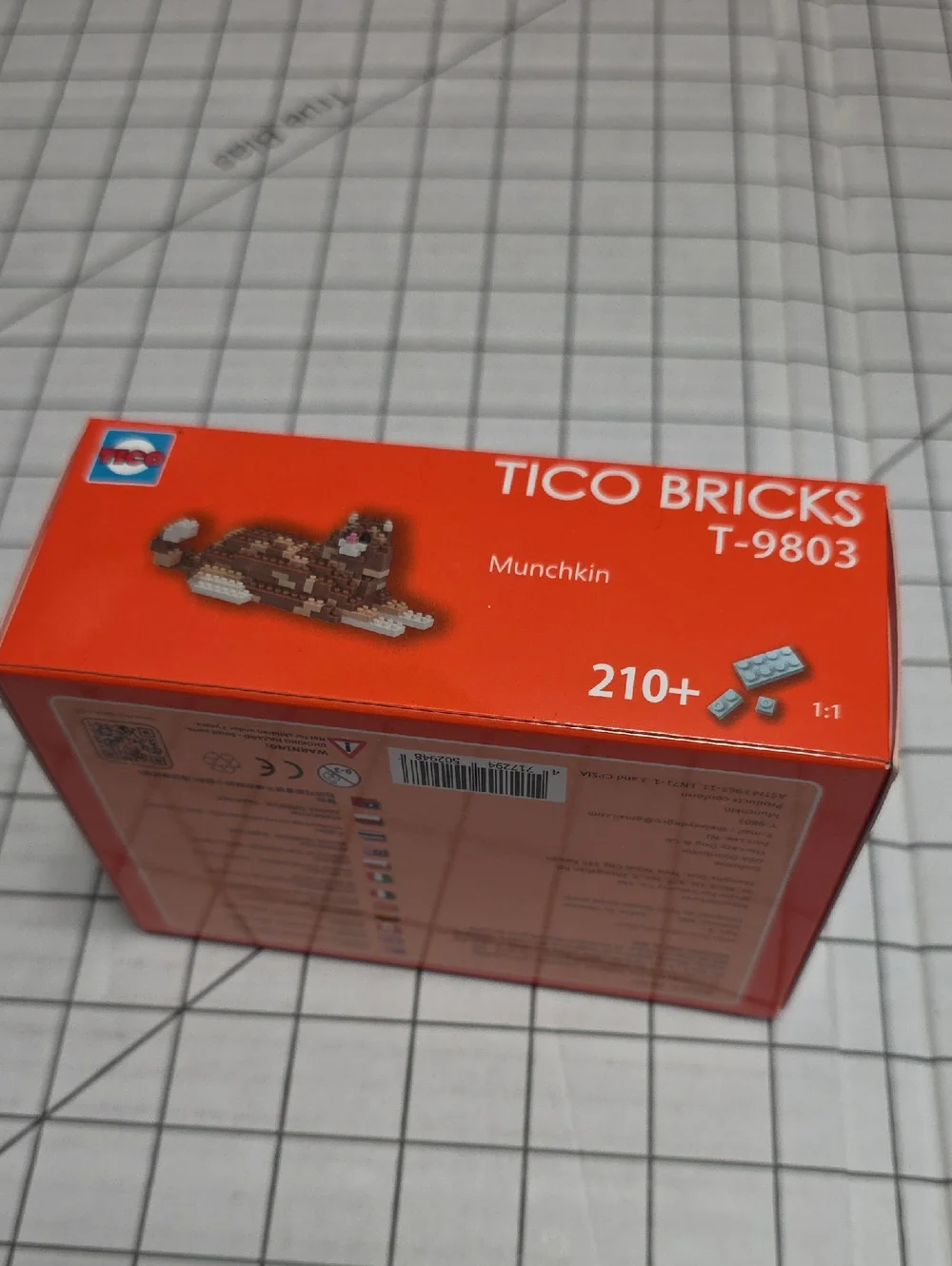 Munchkin Building Set - Tan & White, TICO Bricks NIB T-9804